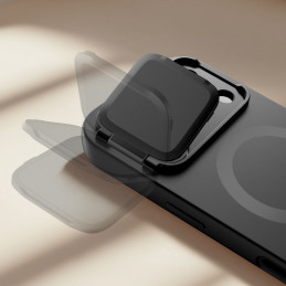 „Tech-Protect Kevlar Aura MagSafe“ dėklas, skirtas „iPhone 17 Pro“ – juodas