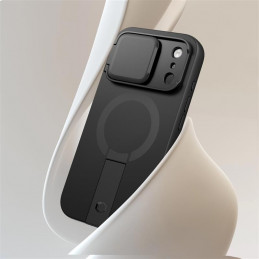 „Tech-Protect Kevlar Aura MagSafe“ dėklas, skirtas „iPhone 17 Pro“ – juodas