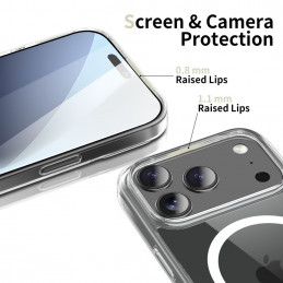 „Tech-Protect FlexAir Hybrid MagSafe“ dėklas, skirtas „Google Pixel 10 Pro XL“ – skaidrus