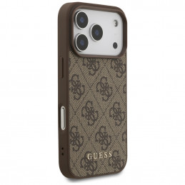 „Guess 4G Classic“ dėklas, skirtas „iPhone 17 Pro“ – rudas