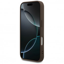 „Guess 4G Classic“ dėklas, skirtas „iPhone 17 Pro“ – rudas