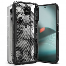 „Ringke Fusion X“ dėklas, skirtas „Nothing Phone 3“ – pilkas ir juodas