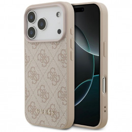 „Guess 4G Classic“ dėklas, skirtas „iPhone 17 Pro“ – rožinis