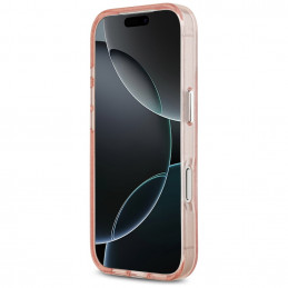 „Karl Lagerfeld IML“ blizgučiais ir „Karl&Choupette“ galvų logotipu pažymėtas „MagSafe“ dėklas, skirtas „iPhone 17 Pro M...