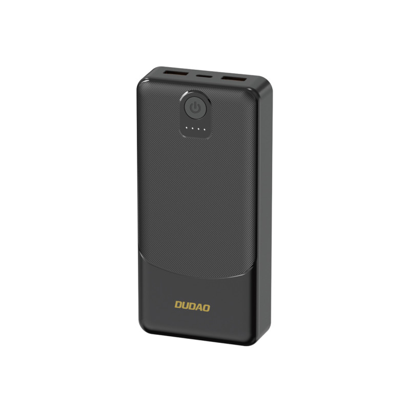 Dudao K10 išorinė baterija 10000mAh 2.4A 2 x USB-A - juoda