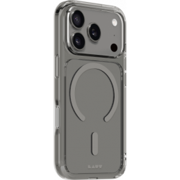 „Laut Crystal Fluro MagSafe“ dėklas, skirtas „iPhone 17 Pro“ – skaidriai pilkas