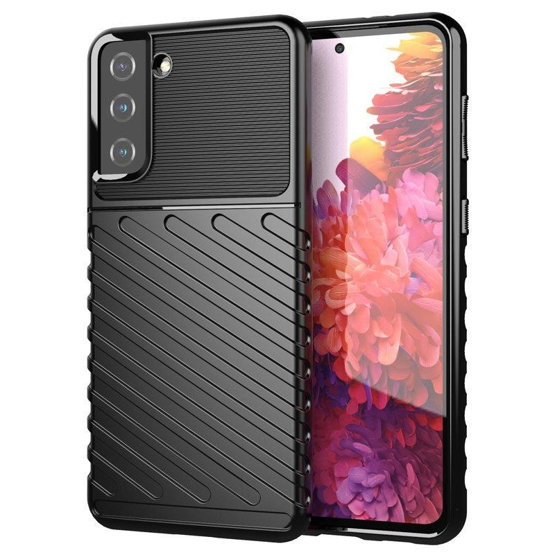 Thunder Case lankstus šarvuotas dėklas Samsung Galaxy S22+ (S22 Plus) juodas