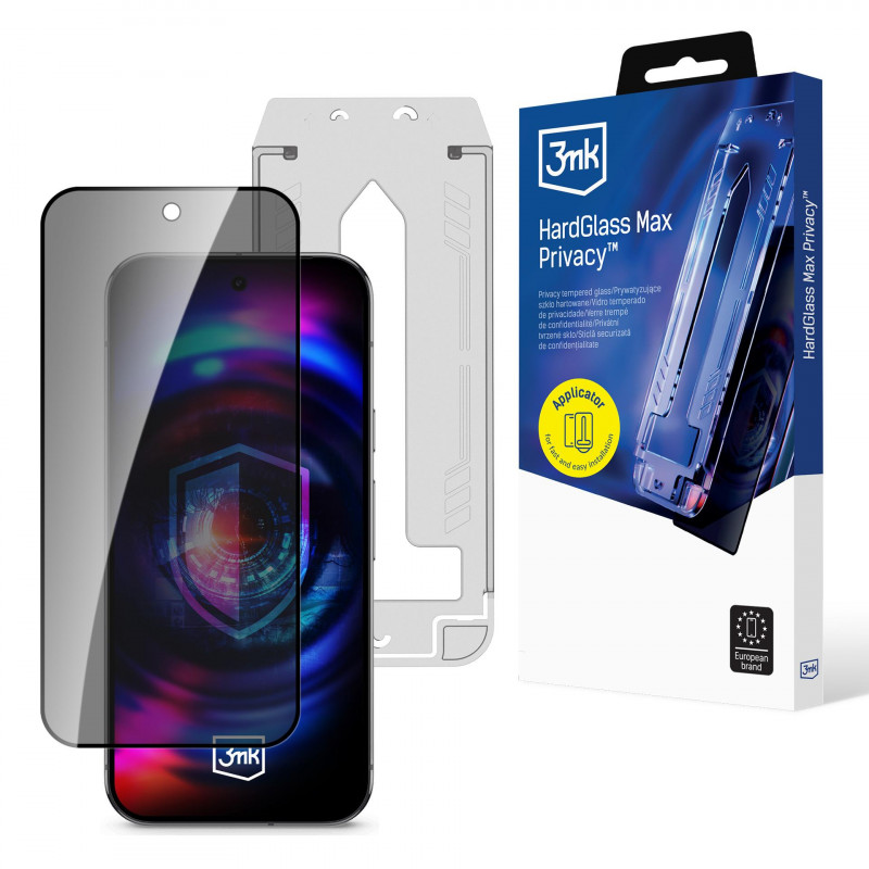 3mk Hardglass Max privatumo grūdintas stiklas, skirtas „Google Pixel 9 / 9 Pro“