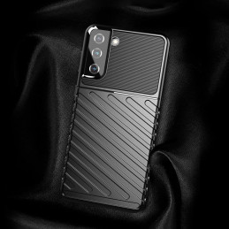 Thunder Case lankstus šarvuotas dėklas Samsung Galaxy S22+ (S22 Plus) juodas