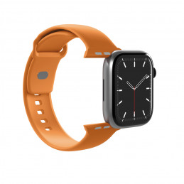 „Puro Icon“ silikoninis dirželis, skirtas „Apple Watch 44 / 45 / 46 / 49 mm“ – oranžinis
