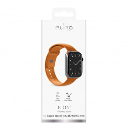 „Puro Icon“ silikoninis dirželis, skirtas „Apple Watch 44 / 45 / 46 / 49 mm“ – oranžinis