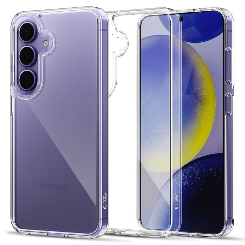 „Tech-Protect FlexAir Hybrid“ dėklas, skirtas „Samsung Galaxy S25 FE“ – skaidrus
