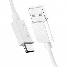 „Spigen EB6010AC“ USB-A / USB-C 60W laidas 100 cm – baltas