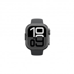 NUOSTABUS „Amazingthing Titan Pro“ metalinis dėklas, skirtas „Apple Watch 11“ (46 mm), aliuminis – juodas