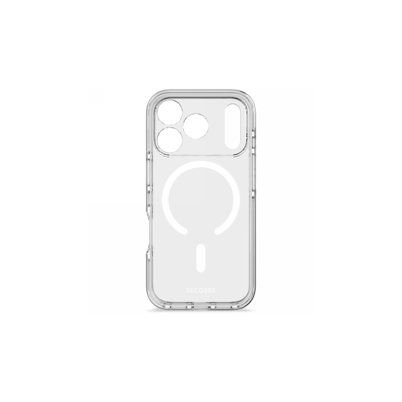„Decoded DropTec“ permatomas „MagSafe“ dėklas, skirtas „iPhone 17 Pro“ – permatomas