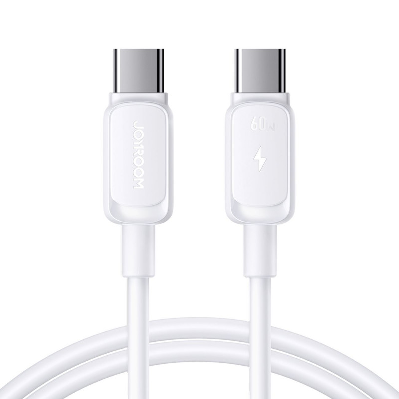 „Joyroom S-A14“ USB-C laidas – USB-C 60W 1,2 m – baltas