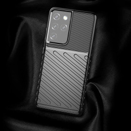 Thunder Case lankstus šarvuotas dėklas, skirtas Samsung Galaxy S22 Ultra mėlynas