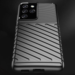 Thunder Case lankstus šarvuotas dėklas, skirtas Samsung Galaxy S22 Ultra mėlynas