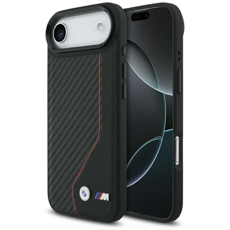 BMW M Carbon Line ir logotipo MagSafe dėklas, skirtas iPhone Air – raudonas