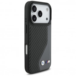 BMW M Carbon logotipo „MagSafe“ dėklas, skirtas iPhone 17 Pro – grafito spalvos
