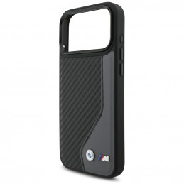 BMW M Carbon logotipo „MagSafe“ dėklas, skirtas „iPhone 17 Pro Max“ – grafito spalvos