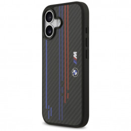 BMW M Kevlaro linijų ir logotipo „MagSafe“ dėklas, skirtas iPhone 17 – juodas