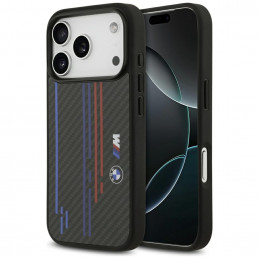 BMW M Kevlar linijų ir logotipo „MagSafe“ dėklas, skirtas „iPhone 17 Pro“ – juodas