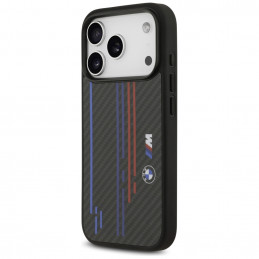 BMW M Kevlar linijų ir logotipo „MagSafe“ dėklas, skirtas „iPhone 17 Pro“ – juodas