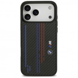 BMW M Kevlar linijų ir logotipo „MagSafe“ dėklas, skirtas „iPhone 17 Pro Max“ – juodas
