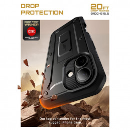 „Supcase UB Pro iPhone 17“ dėklas – juodas