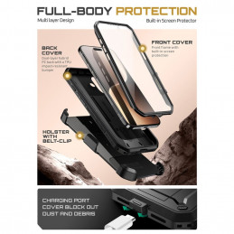 „Supcase UB Pro iPhone 17“ dėklas – juodas