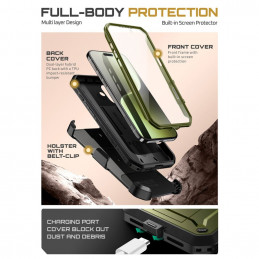 „Supcase UB Pro iPhone 17“ dėklas – žalias