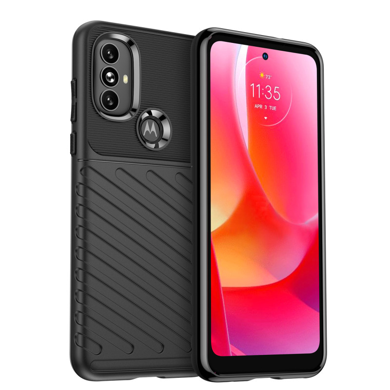 Thunder Case lankstus šarvuotas dėklo dangtelis, skirtas Motorola Moto G Power 2022 juodas