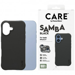 „CARE by PanzerGlass“ madingas „Samba MagSafe“ dėklas, skirtas „iPhone 17“ – juodas