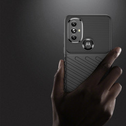 Thunder Case lankstus šarvuotas dėklo dangtelis, skirtas Motorola Moto G Power 2022 juodas