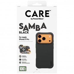 „CARE by PanzerGlass“ madingas „Samba MagSafe“ dėklas, skirtas „iPhone 17 Pro“ – juodas