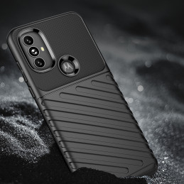 Thunder Case lankstus šarvuotas dėklo dangtelis, skirtas Motorola Moto G Power 2022 juodas