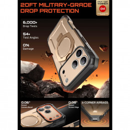 „Supcase UB Grip Pro Mag MagSafe“ dėklas, skirtas „iPhone 17 Pro“ – auksinis