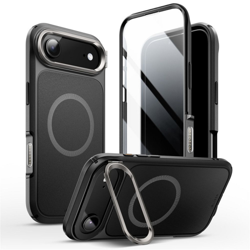 „Supcase IBLSN Ares Flip Mag MagSafe“ dėklas, skirtas „iPhone 17 Air“ – juodas