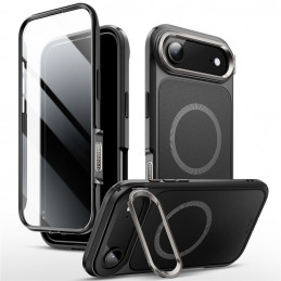 „Supcase IBLSN Ares Flip Mag MagSafe“ dėklas, skirtas „iPhone 17 Air“ – juodas