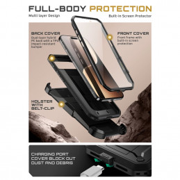 „Supcase UB Pro“ dėklas, skirtas „iPhone 17 Air“ – juodas