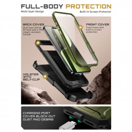 „Supcase UB Pro“ dėklas, skirtas „iPhone 17 Air“ – žalias