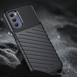 Thunder Case lankstus šarvuotas dėklo dangtelis, skirtas Motorola Moto G Stylus 2022 juodas