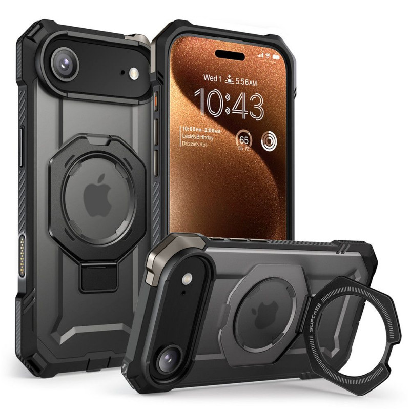 „Supcase UB Grip Mag MagSafe“ dėklas, skirtas „iPhone 17 Air“ – juodas