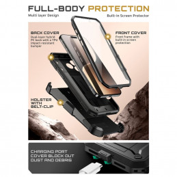 „Supcase UB Pro“ dėklas, skirtas „iPhone 17 Pro Max“ – juodas