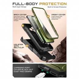 „Supcase UB Pro“ dėklas, skirtas „iPhone 17 Pro Max“ – žalias