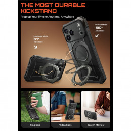 „Supcase UB Grip Mag MagSafe“ dėklas, skirtas „iPhone 17 Pro Max“ – pilkas