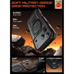 „Supcase UB Grip Pro Mag MagSafe“ dėklas, skirtas „iPhone 17 Pro Max“ – juodas