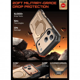 „Supcase UB Grip Pro Mag MagSafe“ dėklas, skirtas „iPhone 17 Pro Max“ – auksinis