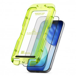 „Ringke Easy Slide“ dviejų grūdintų „iPhone 17 Pro“ stiklų pakuotė – juoda